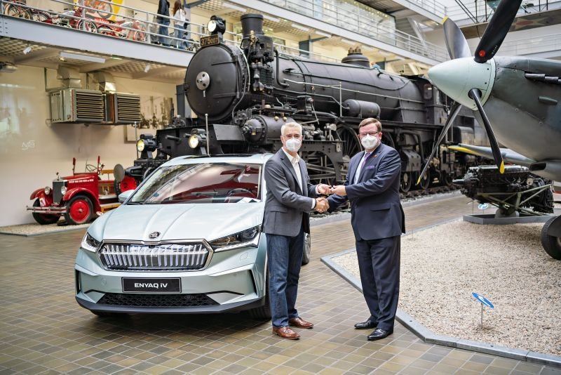 Škoda Enyaq v Národním muzeu Praha
