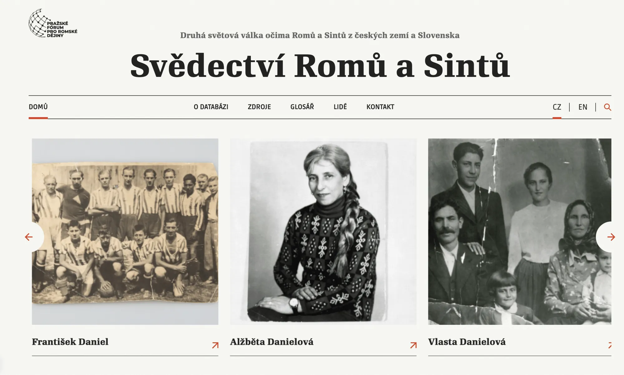 SiteOne pomohla vytvořit platformu pro svědectví Romů a Sintů o druhé světové válce